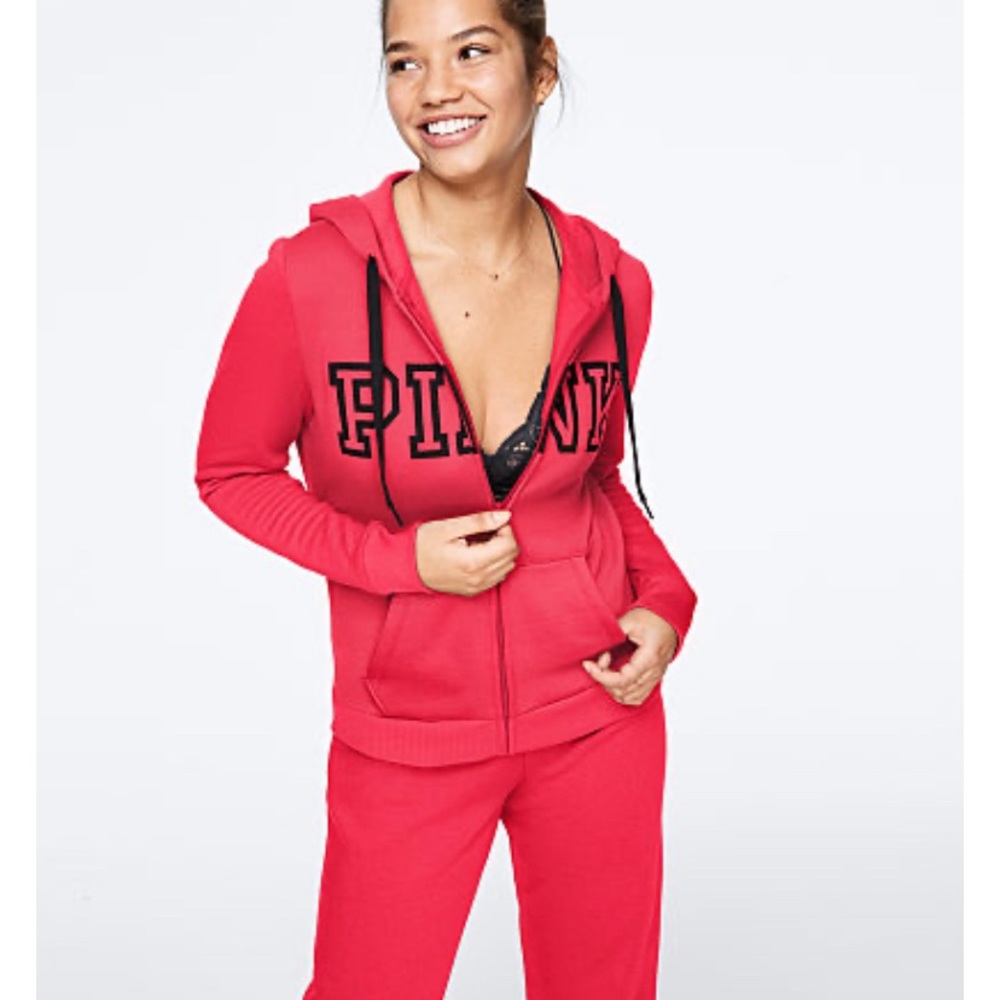 NWOT Vs pink zip up